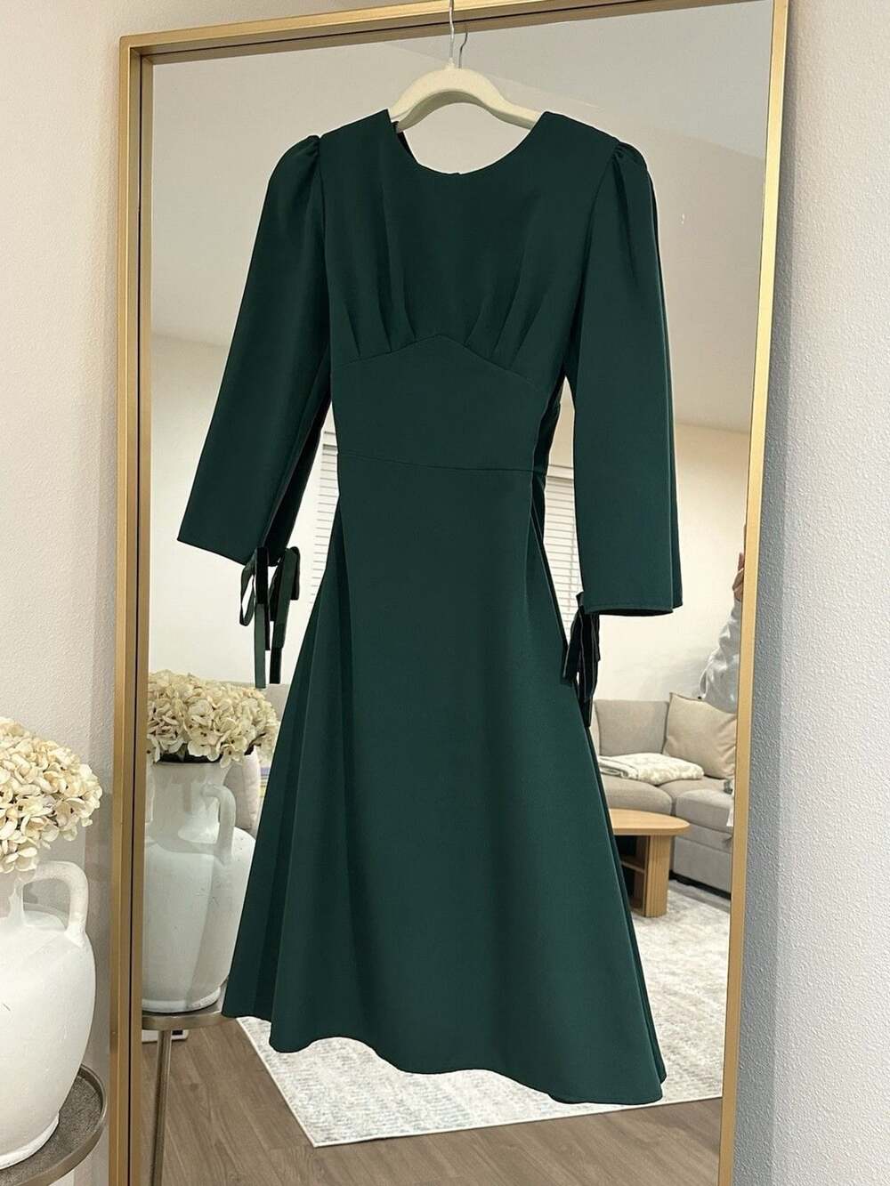 Victoria Pavenko Green Long Sleeve Dress Size XS/S - Perfect for the Holidays